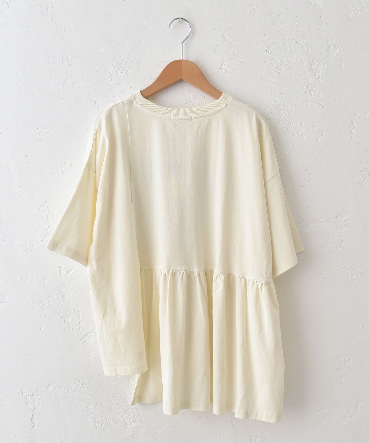  IN THE MARKET｜ピグメント天竺リメイク風切替ギャザープリントTシャツ [[66062162]][C]