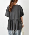 IN THE MARKET｜ピグメント天竺切替フリルプリントTシャツ [[56062162]][C]