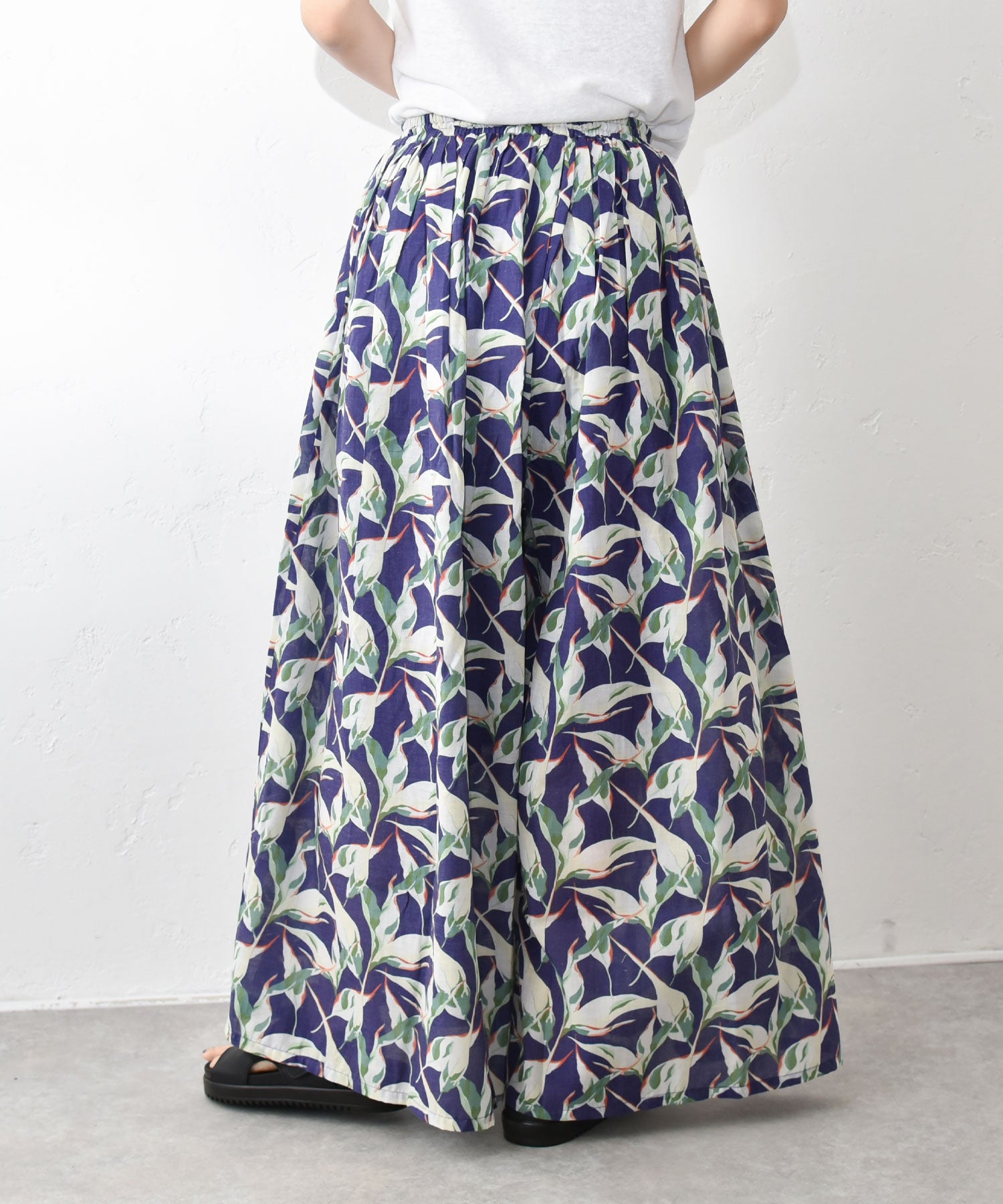 hagumu｜ボタニカル柄ワイドパンツ [[CPMA-8226]][C] | ma28 ONLINE STORE