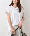 hagumu｜麻カットロゴフレンチTee [[C-763]][C]