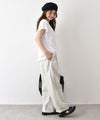 hagumu｜麻カットロゴフレンチTee [[C-763]][C]