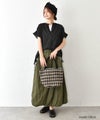 hagumu｜麻カットロゴフレンチTee [[C-763]][C]