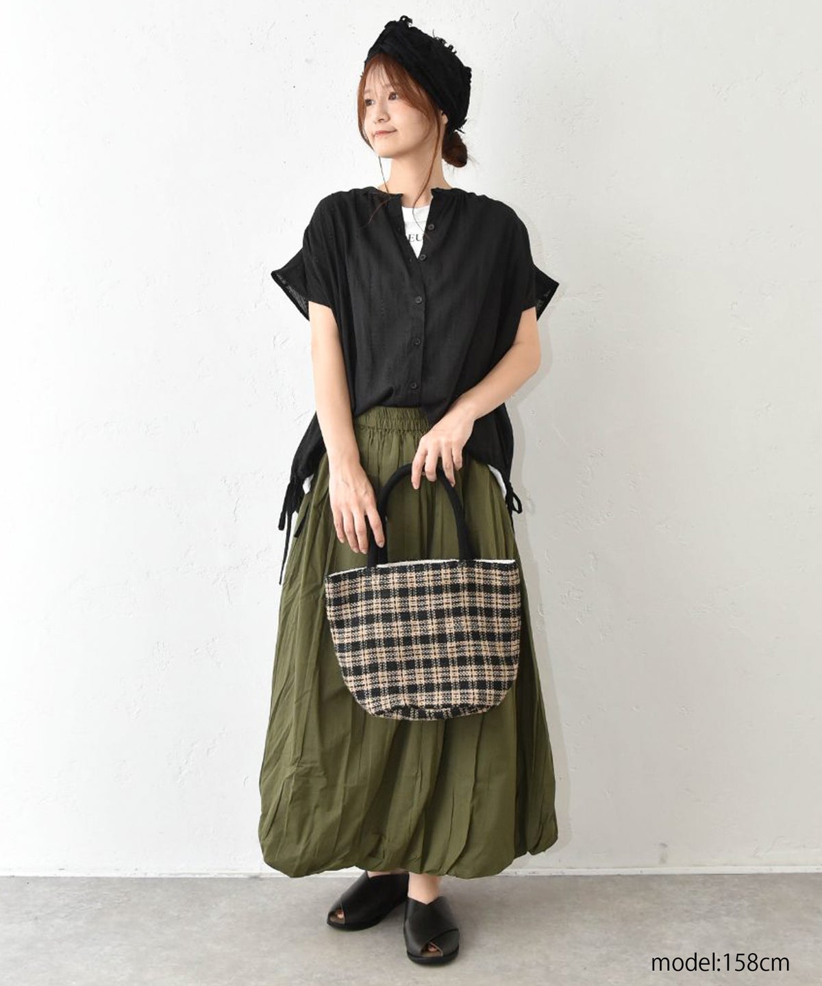 hagumu｜麻カットロゴフレンチTee [[C-763]][C]