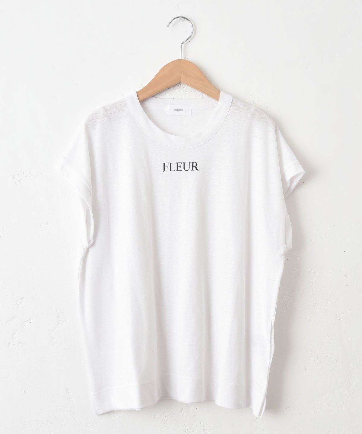 hagumu｜麻カットロゴフレンチTee [[C-763]][C]