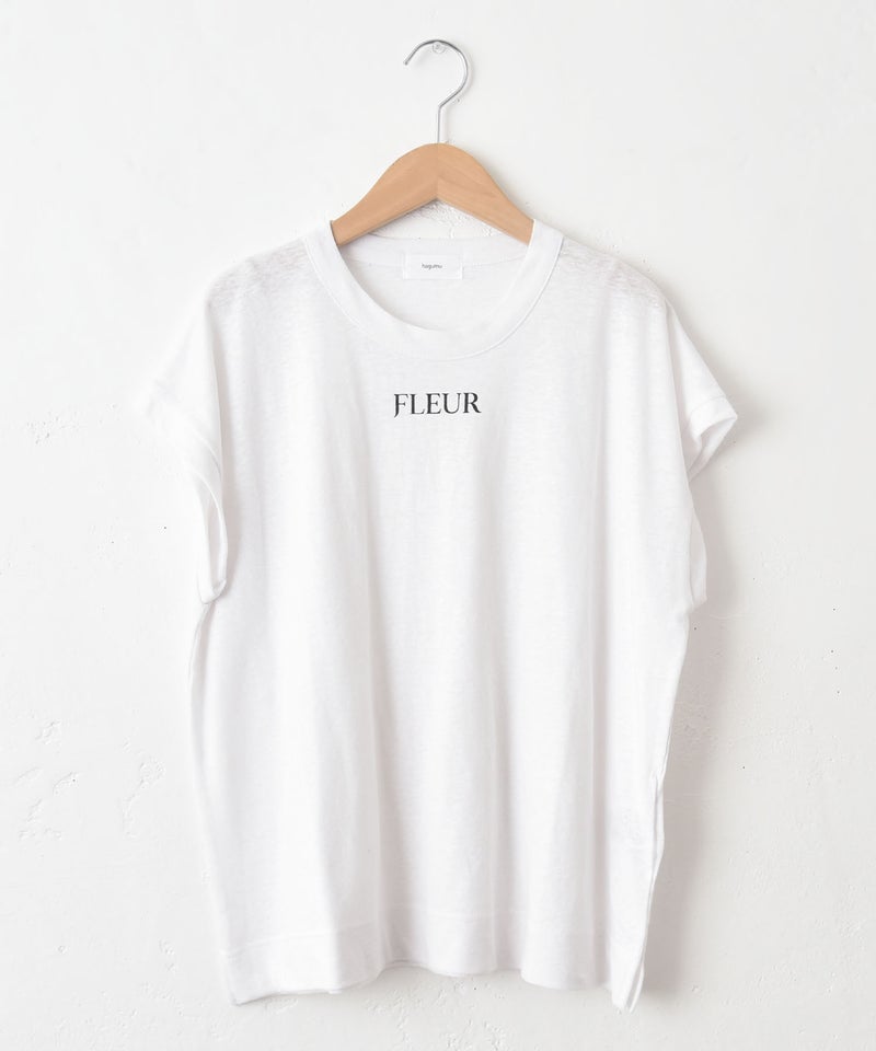 hagumu｜麻カットロゴフレンチTee [[C-763]][C]