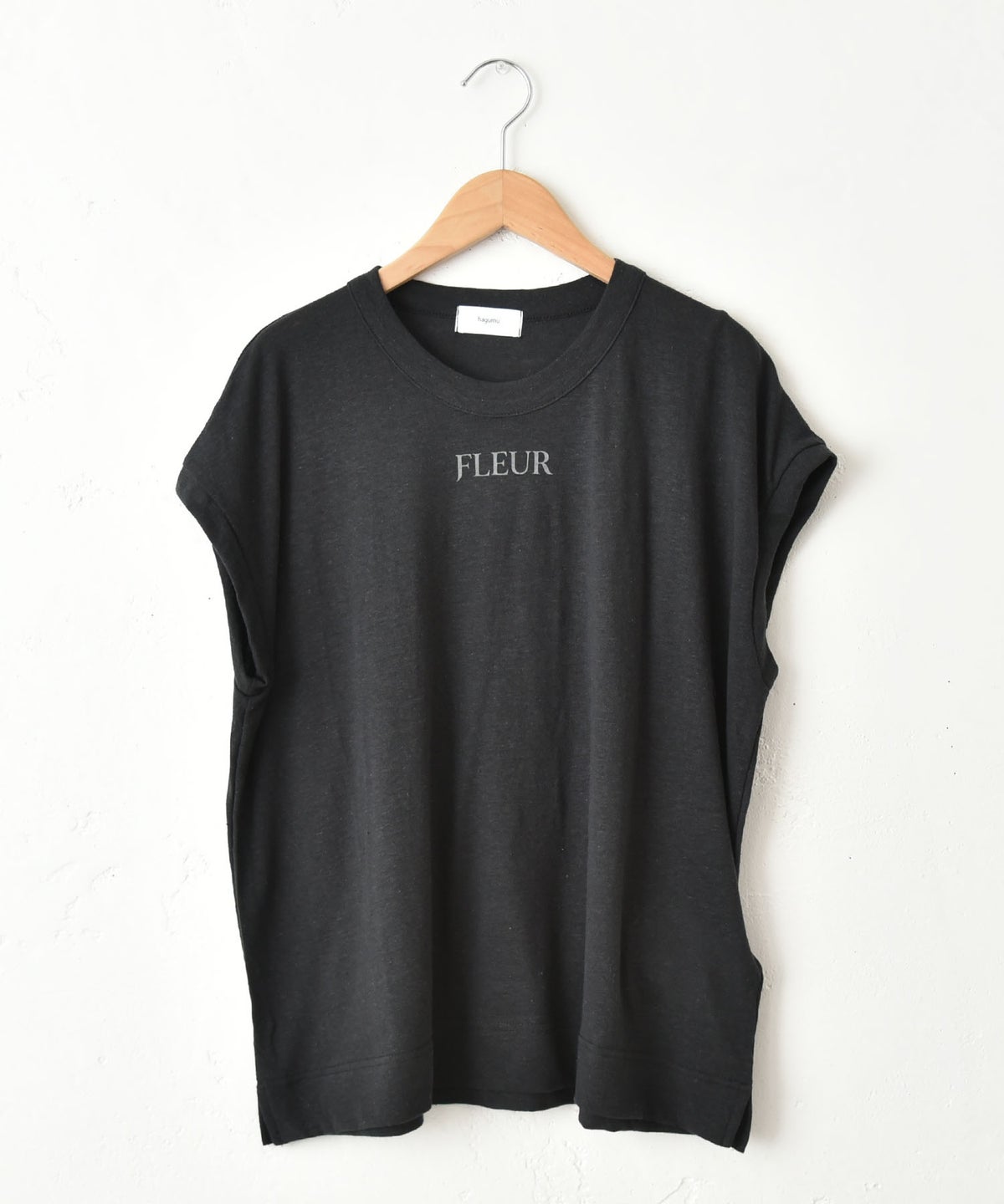hagumu｜麻カットロゴフレンチTee [[C-763]][C]