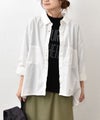  IN THE MARKET｜異素材切替え7分袖シャツ [[C-2543]][C]