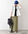  IN THE MARKET｜異素材切替え7分袖シャツ [[C-2543]][C]