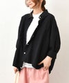  IN THE MARKET｜異素材切替え7分袖シャツ [[C-2543]][C]