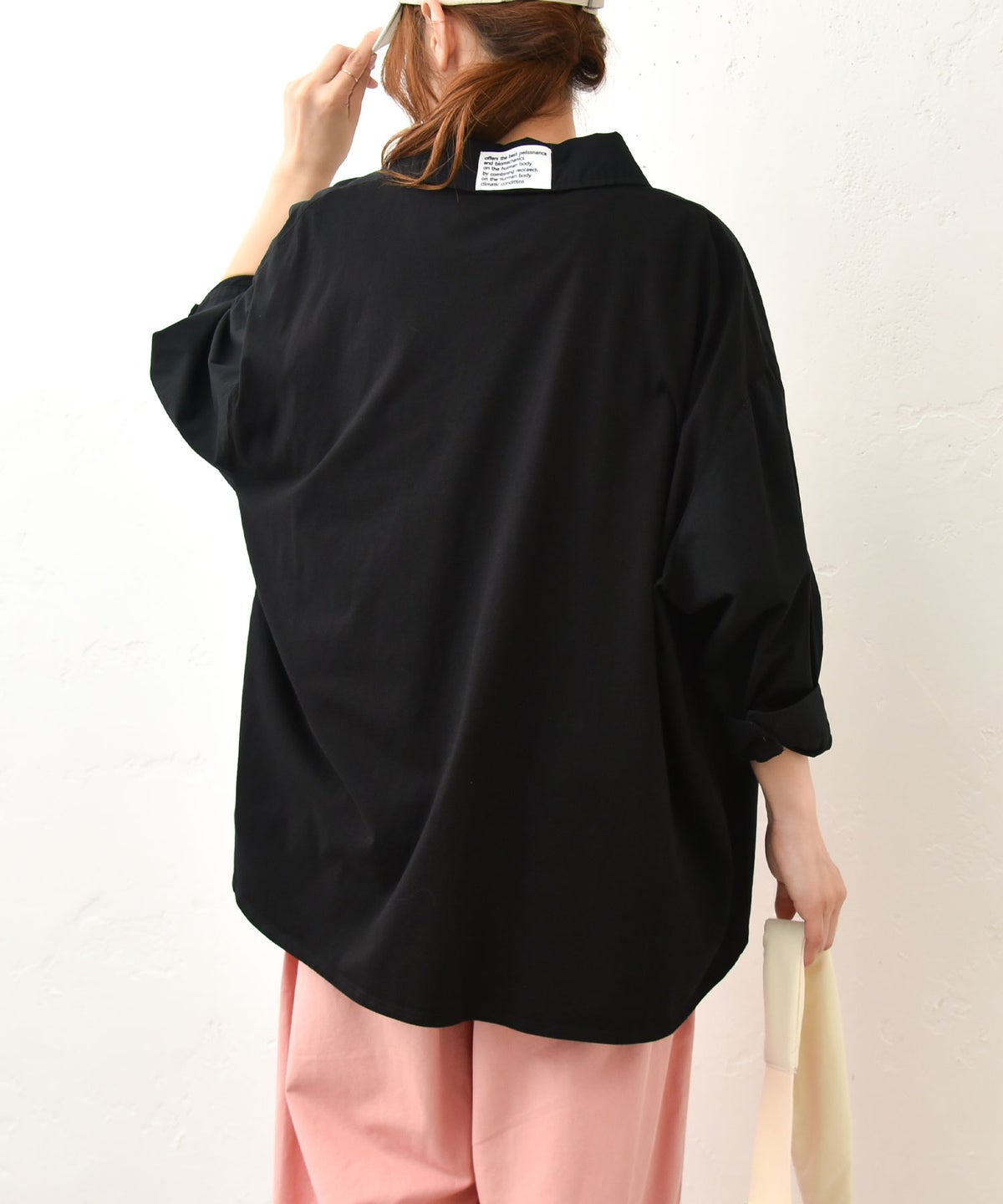  IN THE MARKET｜異素材切替え7分袖シャツ [[C-2543]][C]