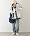  IN THE MARKET｜異素材切替え7分袖シャツ [[C-2543]][C]