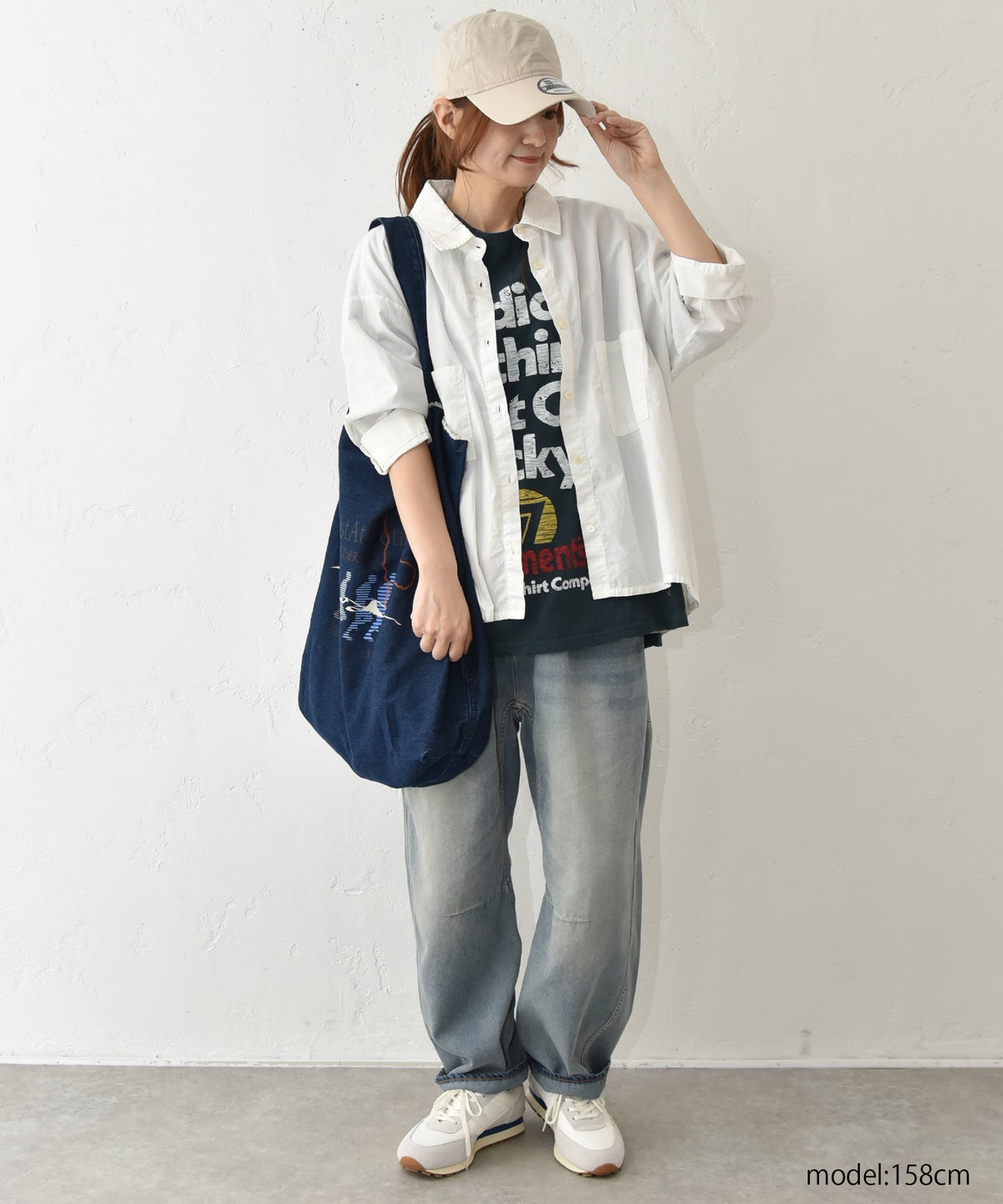  IN THE MARKET｜異素材切替え7分袖シャツ [[C-2543]][C]