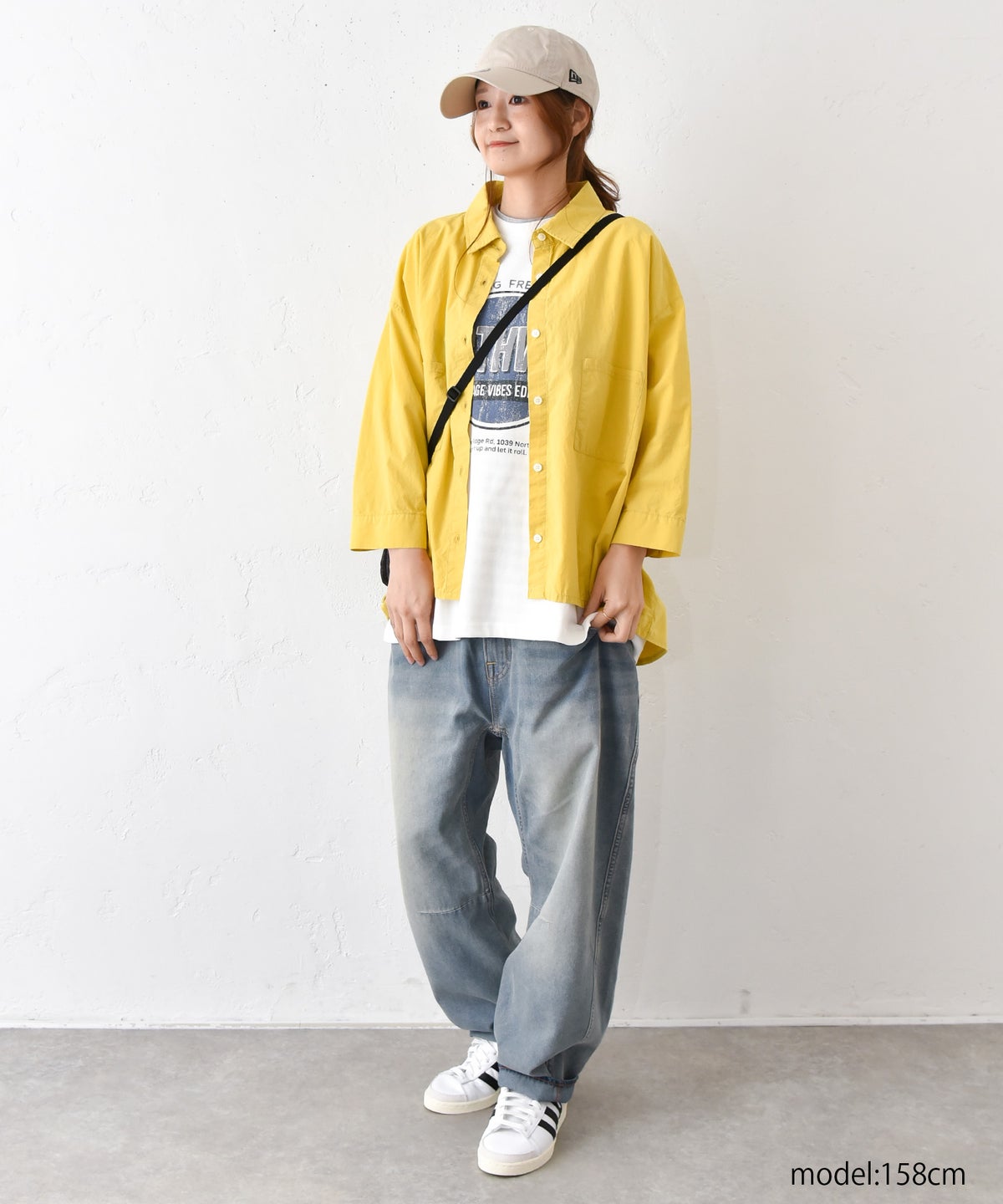  IN THE MARKET｜異素材切替え7分袖シャツ [[C-2543]][C]