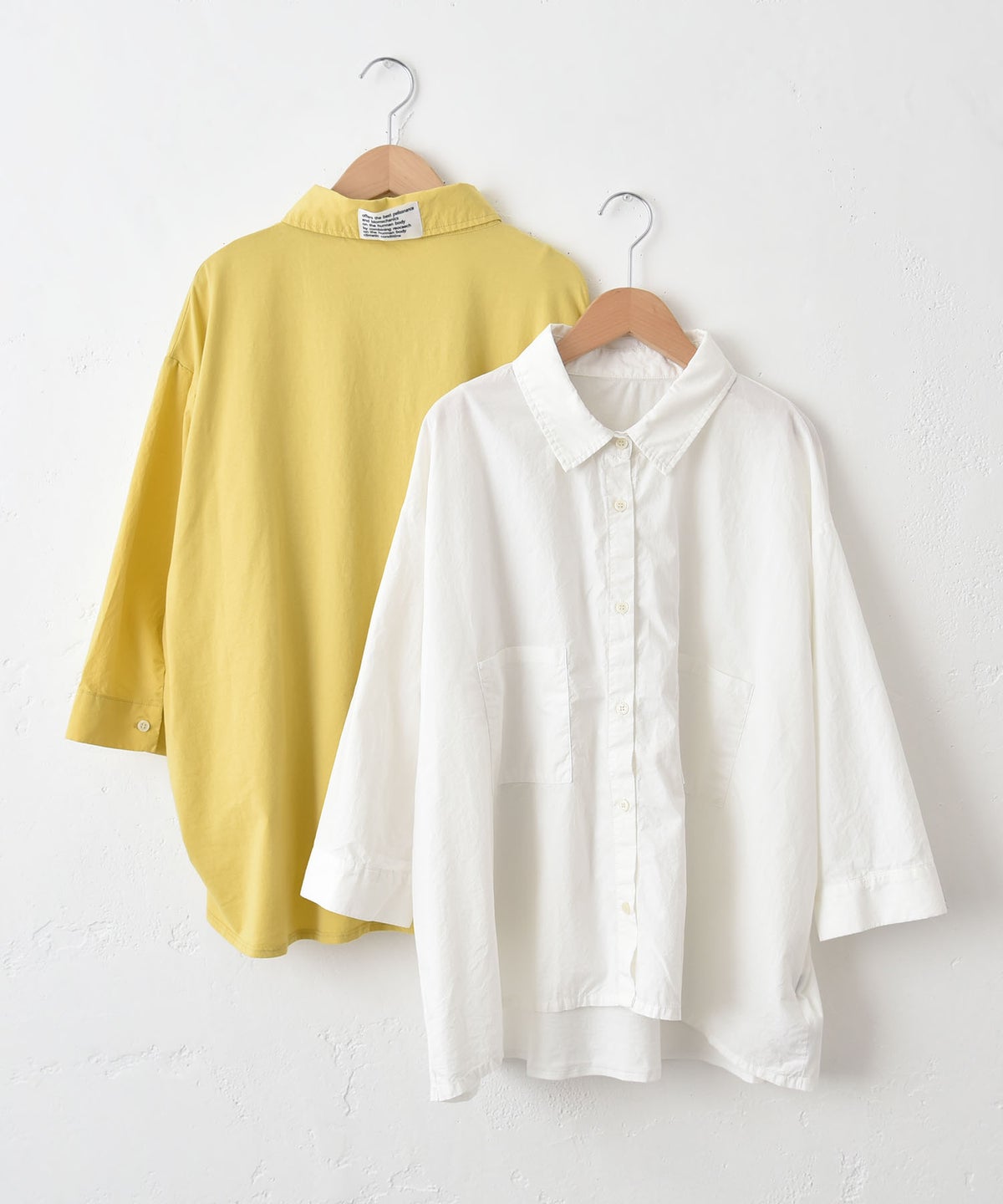  IN THE MARKET｜異素材切替え7分袖シャツ [[C-2543]][C]