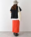 IN THE MARKET｜ロゴ入りカラーカットスカート [[C-2547]][C]