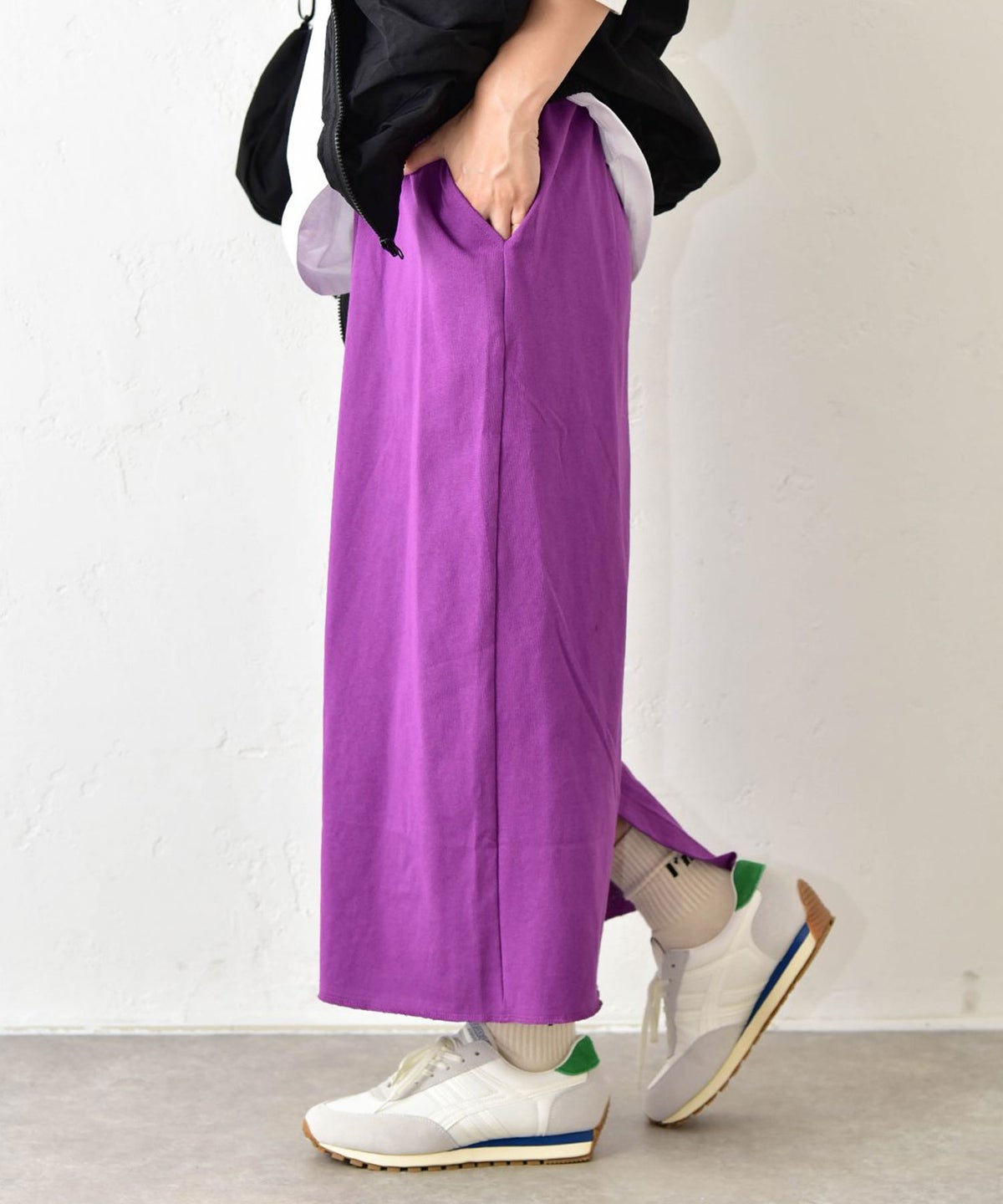 IN THE MARKET｜ロゴ入りカラーカットスカート [[C-2547]][C]