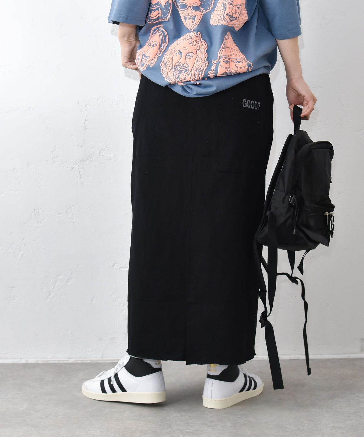 IN THE MARKET｜ロゴ入りカラーカットスカート [[C-2547]][C]