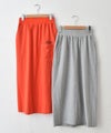 IN THE MARKET｜ロゴ入りカラーカットスカート [[C-2547]][C]