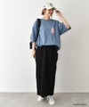 IN THE MARKET｜ロゴ入りカラーカットスカート [[C-2547]][C]