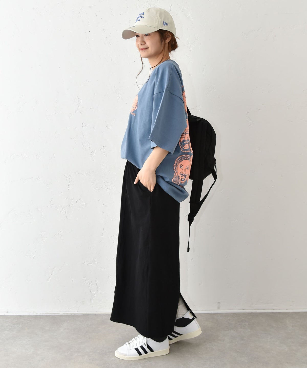 IN THE MARKET｜ロゴ入りカラーカットスカート [[C-2547]][C]