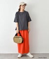 IN THE MARKET｜ロゴ入りカラーカットスカート [[C-2547]][C]
