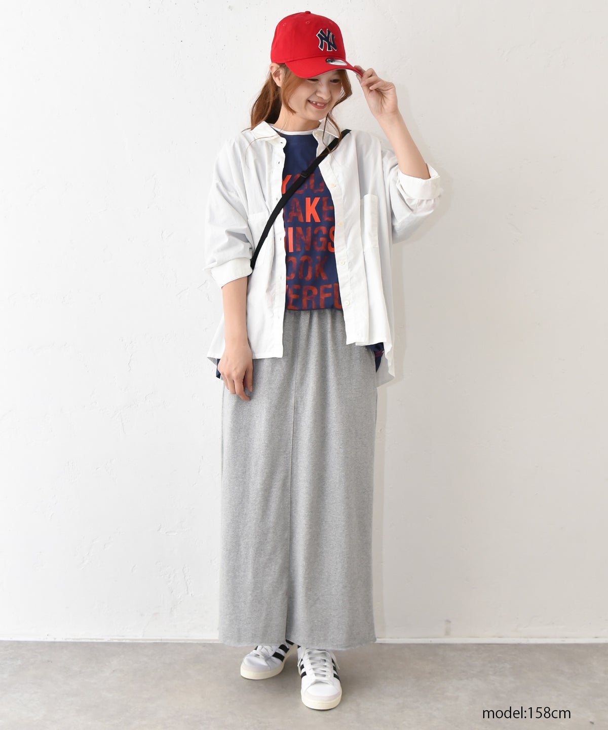 IN THE MARKET｜ロゴ入りカラーカットスカート [[C-2547]][C]