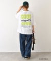 IN THE MARKET｜ピグメント天竺リメイク風切替ギャザープリントTシャツ [[66062162]][C]