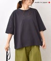 and quarter｜バック布帛ワッペンTシャツ [[131307F]][C]
