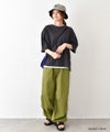 and quarter｜バック布帛ワッペンTシャツ [[131307F]][C]