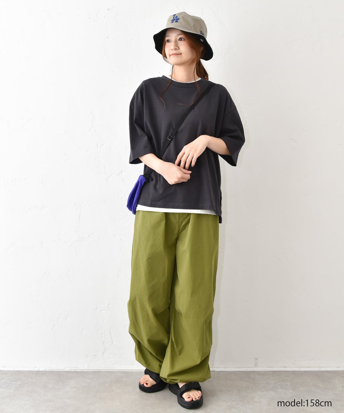 and quarter｜バック布帛ワッペンTシャツ [[131307F]][C]