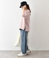 and quarter｜バック布帛ワッペンTシャツ [[131307F]][C]
