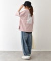 and quarter｜バック布帛ワッペンTシャツ [[131307F]][C]