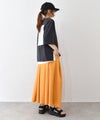 and quarter｜バック布帛ワッペンTシャツ [[131307F]][C]