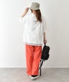 and quarter｜バック布帛ワッペンTシャツ [[131307F]][C]