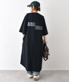 eka::｜バックプリントロゴAラインカットワンピース [[1611947]][C]