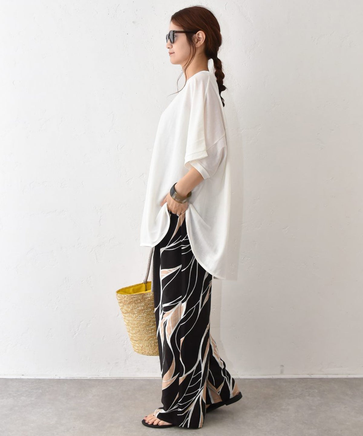 HUMS｜ワイドカットソー [[71062162]][C]