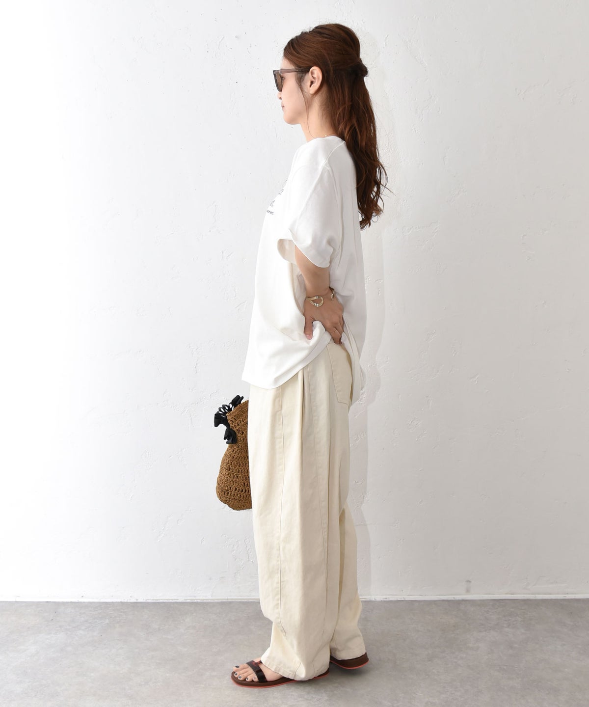 HUMS｜BIGシルエット刺繍T [[24015162]][C]