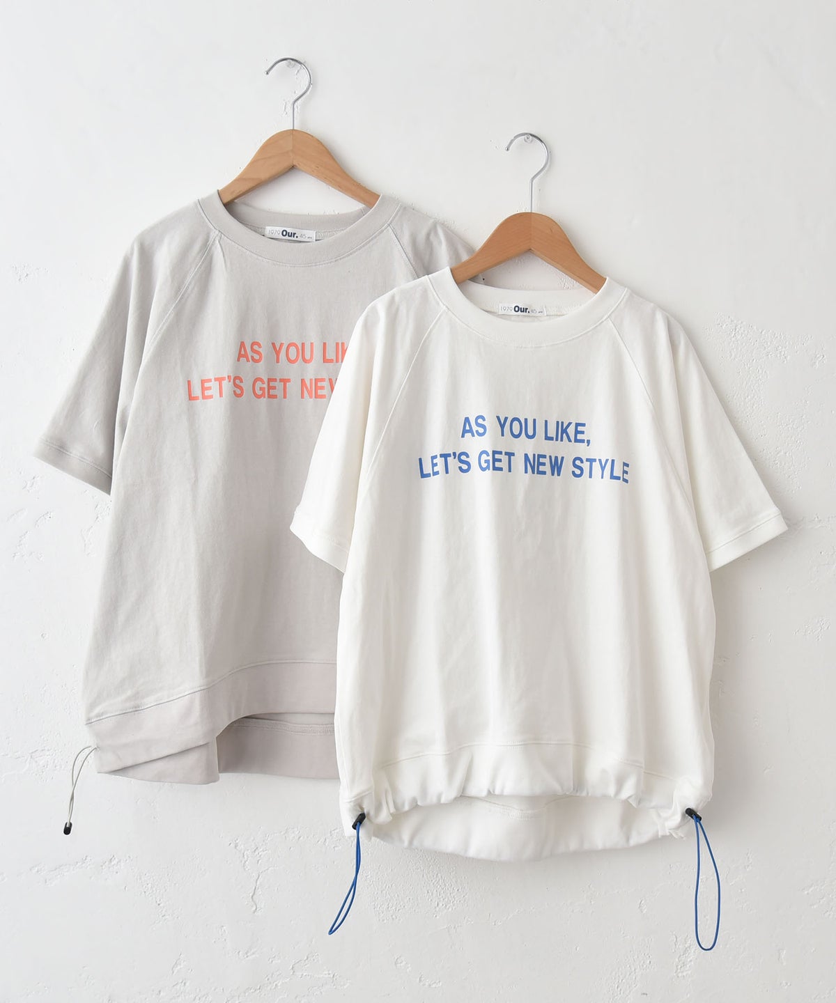 Our.｜裾アジャスター入りロゴカットソー [[Our-025]][C]