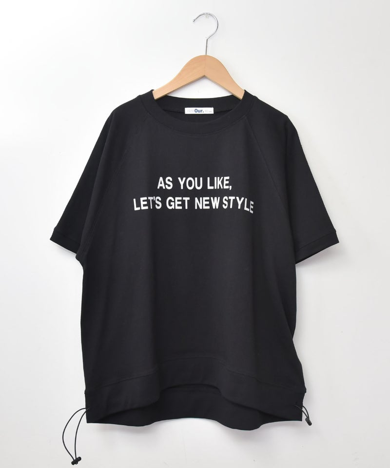  Our.｜裾アジャスター入りロゴカットソー [[Our-025]][C]