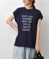 Our.｜フレンチ袖ロゴカットソー [[C-9056-1]][C]