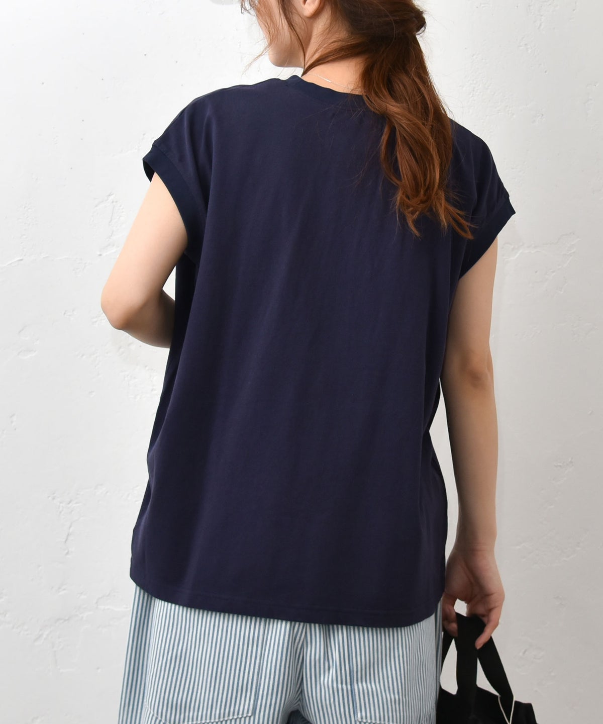 Our.｜フレンチ袖ロゴカットソー [[C-9056-1]][C]