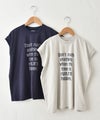 Our.｜フレンチ袖ロゴカットソー [[C-9056-1]][C]