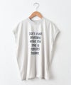Our.｜フレンチ袖ロゴカットソー [[C-9056-1]][C]