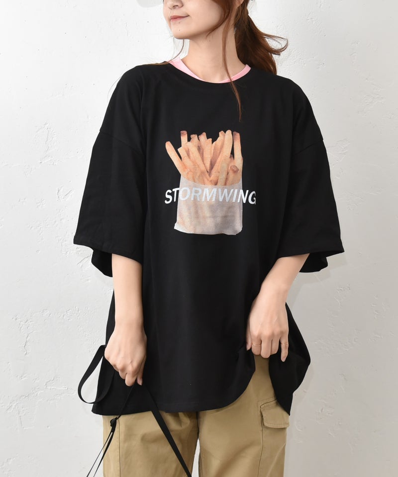 IN THE MARKET｜プリントBIG Tee (ポテト) [[61463021]][C]