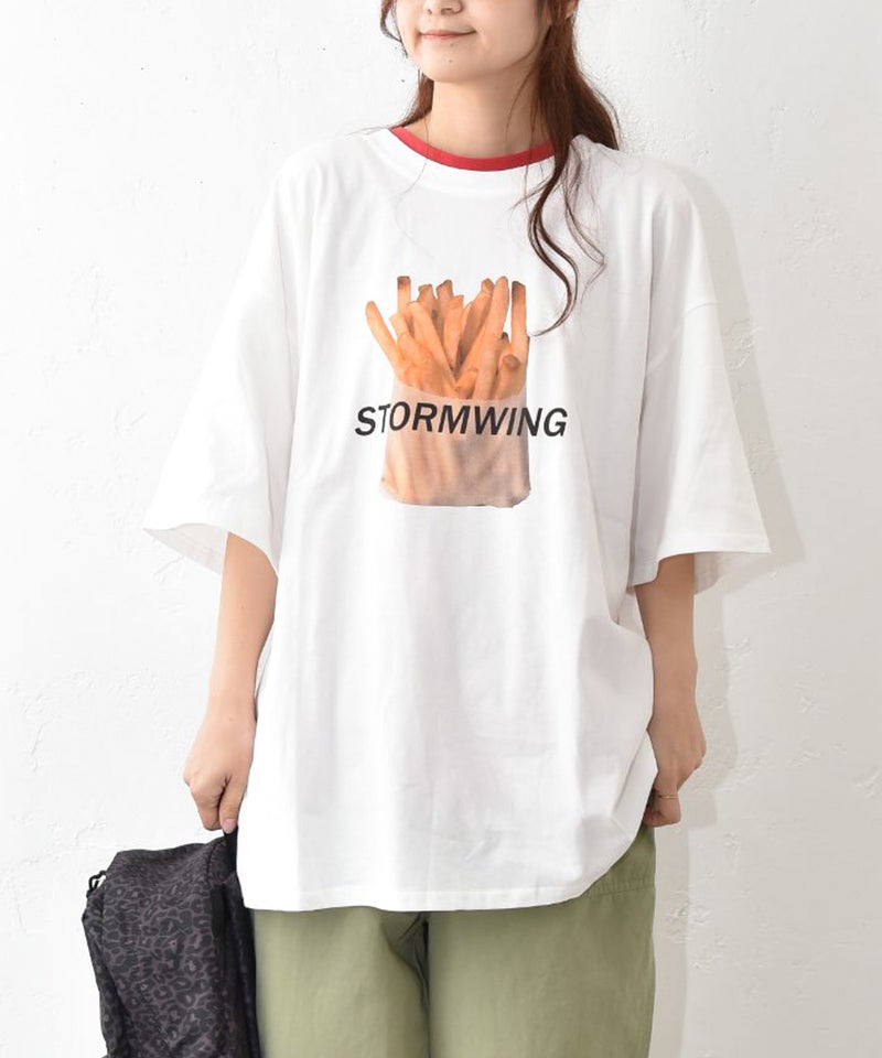 IN THE MARKET｜プリントBIG Tee (ポテト) [[61463021]][C]