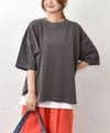  IN THE MARKET｜ロゴ入りピグメントカットソー [[C-2541]][C]