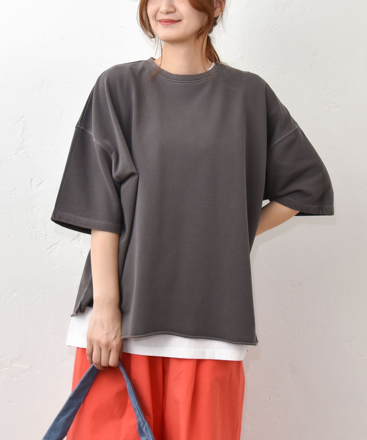  IN THE MARKET｜ロゴ入りピグメントカットソー [[C-2541]][C]