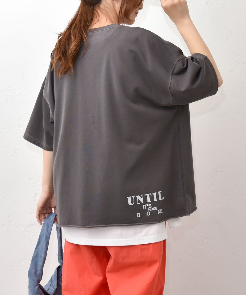  IN THE MARKET｜ロゴ入りピグメントカットソー [[C-2541]][C]