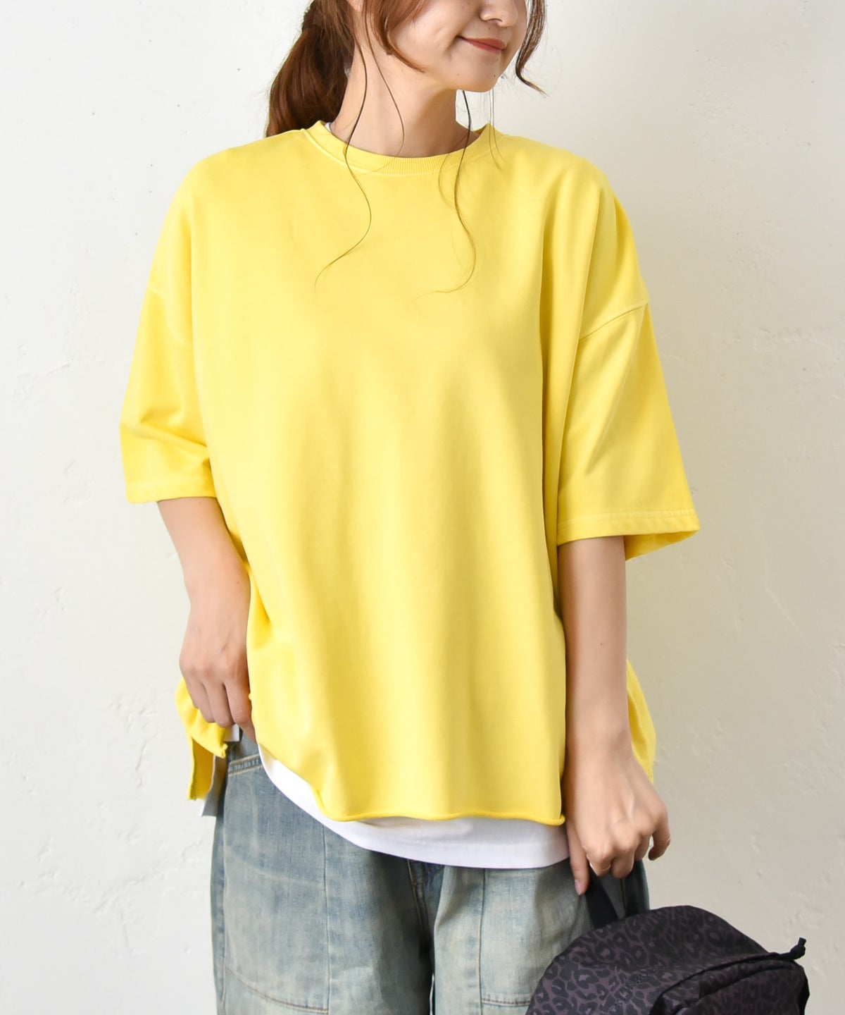  IN THE MARKET｜ロゴ入りピグメントカットソー [[C-2541]][C]