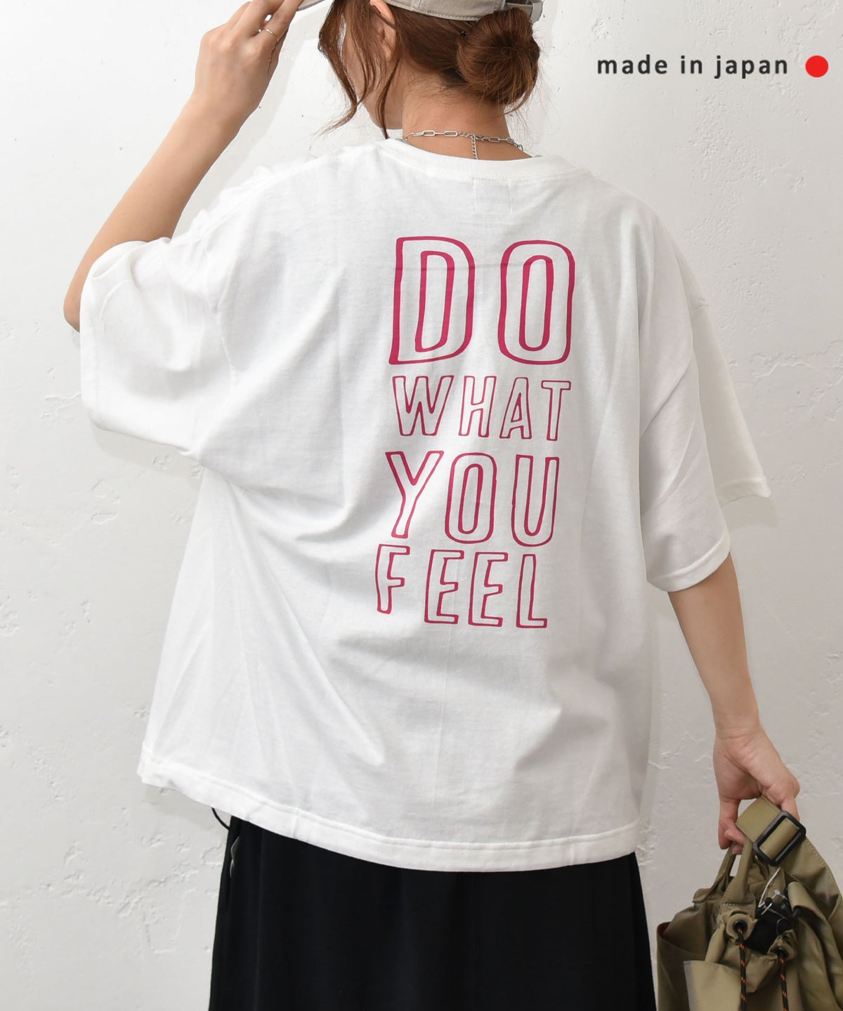 her.｜USコットンドローコードBACKプリントT [[2603305]][C]